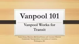 Vanpool 101