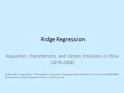 Ridge Regression