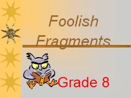 Foolish Fragments