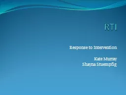 RTI Response to Intervention