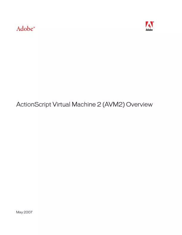 ActionScript Virtual Machine 2 (AVM2) Overview