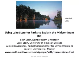 Using Lake Superior Parks to Explain the Midcontinent