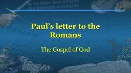 Paul’s letter to the