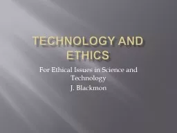 Technology and Ethics