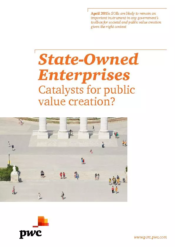 www.psrc.pwc.comState-Owned EnterprisesCatalysts for public value
