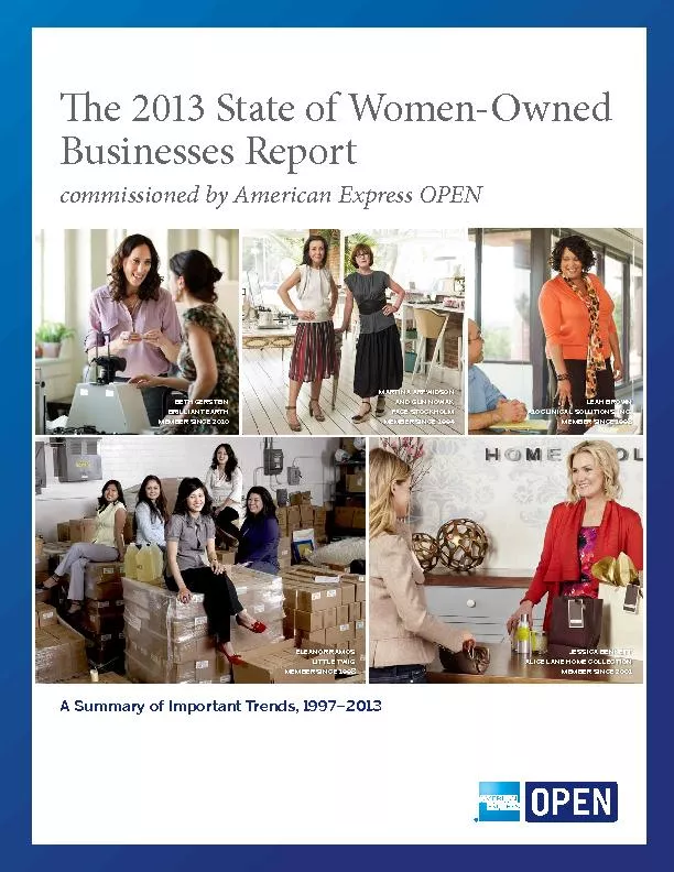 e 2013 State of Women-Owned Businesses Reportcommissioned by American