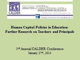 Human Capital Policies in Education: Further Research on Te