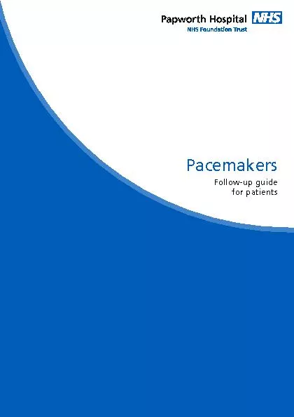 PacemakersFollow-up guide for patients