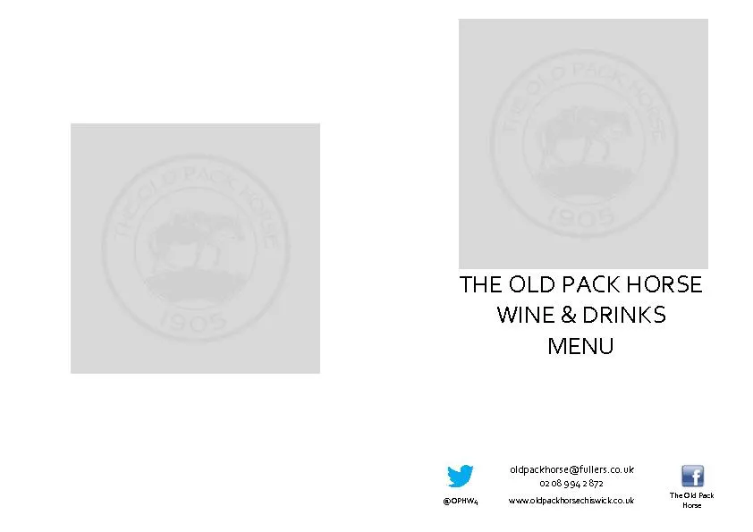 THE OLD PACK HORSE