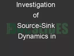 Investigation of Source-Sink Dynamics in