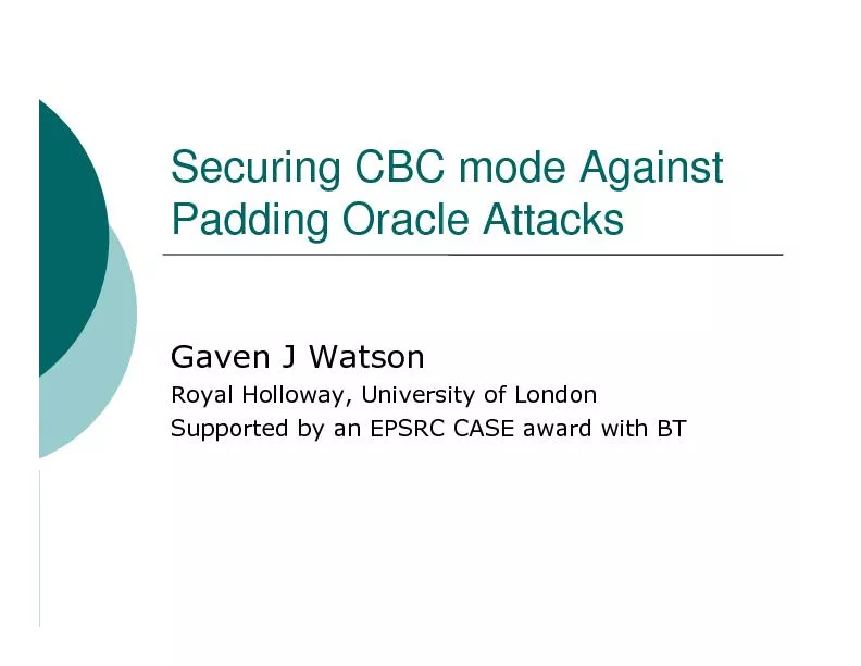 Securing CBC mode Against Padding Oracle Attacks