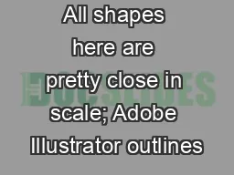 All shapes here are pretty close in scale; Adobe Illustrator outlines