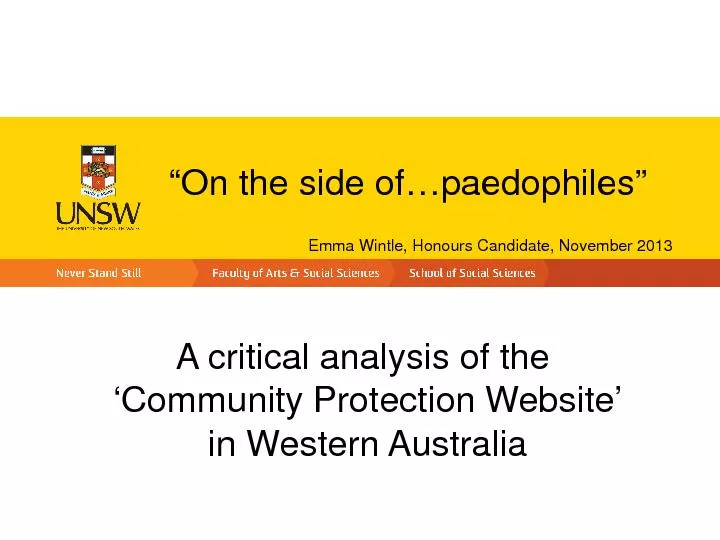 “On the side of…paedophiles”