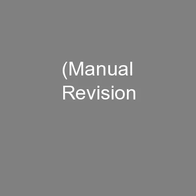 (Manual Revision