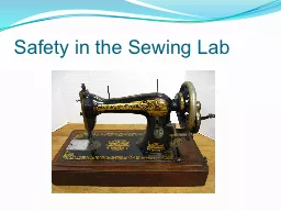 Safety in the Sewing Lab