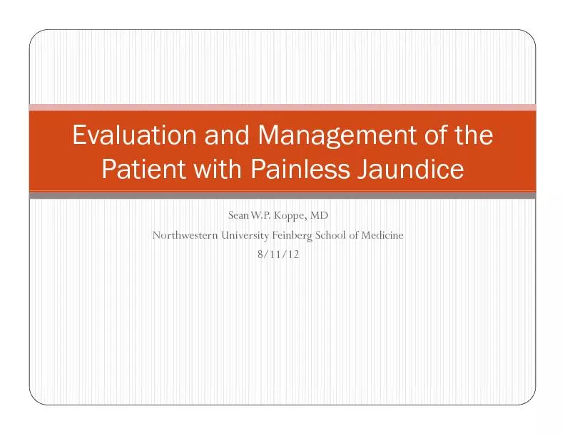 Evaluation and Management of the