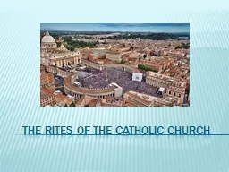 The Rites of the Catholic Church