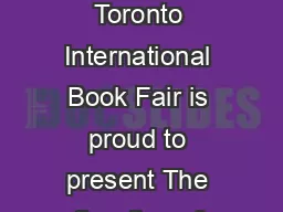 The Association for Art and Social Change producers of INSPIRE Toronto International Book Fair is proud to present The Creation of Stories Canadas Self Publishing Awards sponsored by Blurb Inc