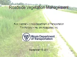 Roadside Vegetation Management