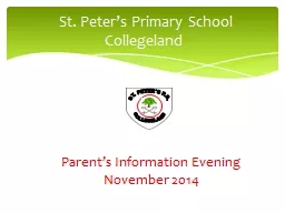St. Peter’s Primary School Collegeland