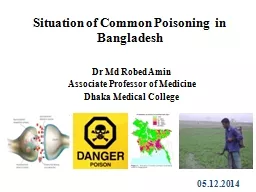 Situation of Common Poisoning  in Bangladesh