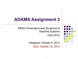 ADAMS Assignment