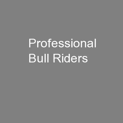 Professional Bull Riders