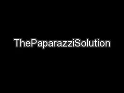 ThePaparazziSolution
