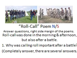 “Roll-Call” Poem