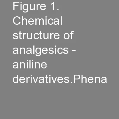 Figure 1. Chemical structure of analgesics - aniline derivatives.Phena