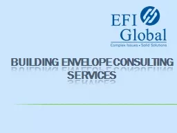 BUILDING ENVELOPE CONSULTING SERVICES