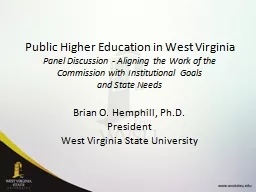 Public Higher Education in