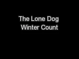 The Lone Dog Winter Count