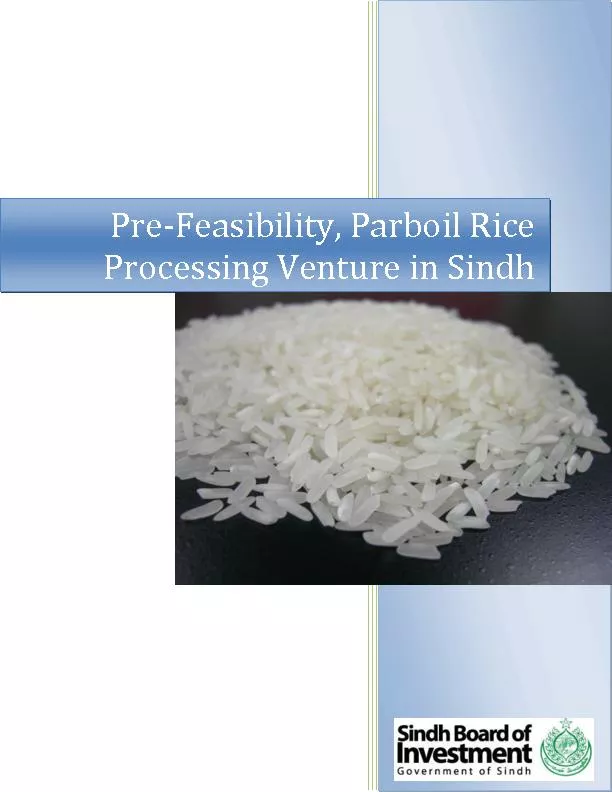 Feasibility, Parboil Rice