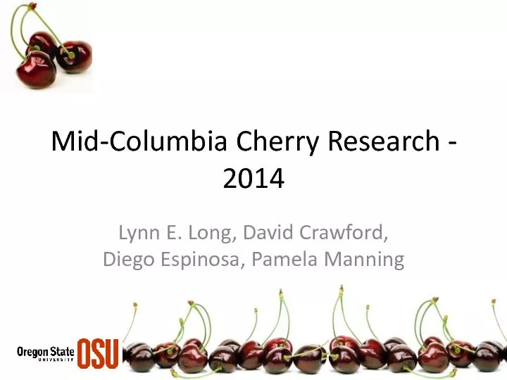 Columbia Cherry Research