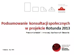 Podsumowanie konsultacji społecznych