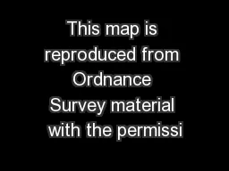 This map is reproduced from Ordnance Survey material with the permissi