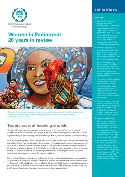 Women in Parliament: