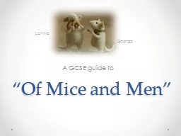 “Of Mice and Men”