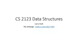 CS 2123 Data Structures