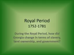 Royal Period