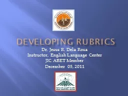 Developing Rubrics