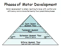 Phases of Motor Development