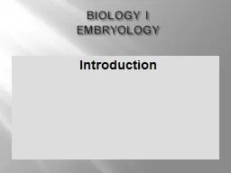 BIOLOGY I
