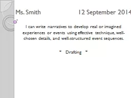 Ms. Smith                    12 September 2014
