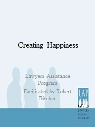 Creating Happiness