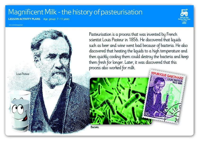 Magniicent Milk - the history of pasteurisationtesco.com/eathappyproje