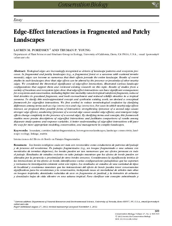 Edge-EffectInteractionsinFragmentedandPatchy