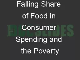 Falling Share of Food in Consumer Spending and the Poverty