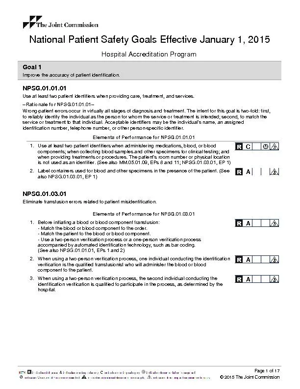 Hospital Accreditation Program